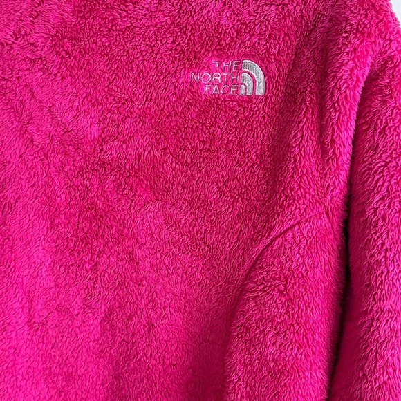 The North Face Vibrant Pink Girls' Full Zip Fuzzy Cozy Fleece Sz Lg (14/16) - Picture 7 of 11
